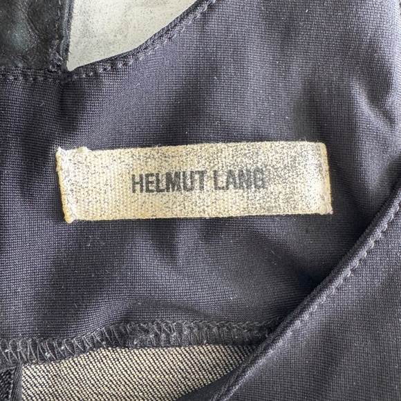 Alexander Wang Black leather and Denim Mini Dress Size US 4 - Picture 9 of 9